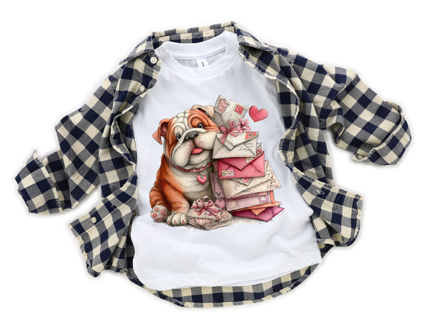 Short Sleeve Toddler Whimsical Valentine Onesie / T Shirt
