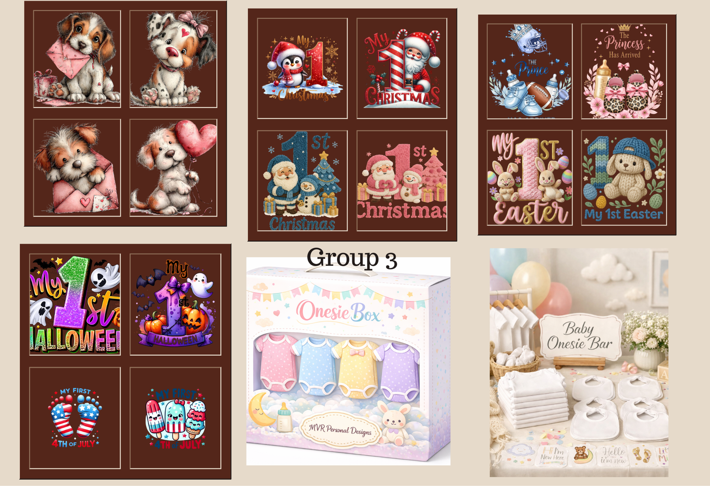 Onesie bar Packages (Package # 3 )