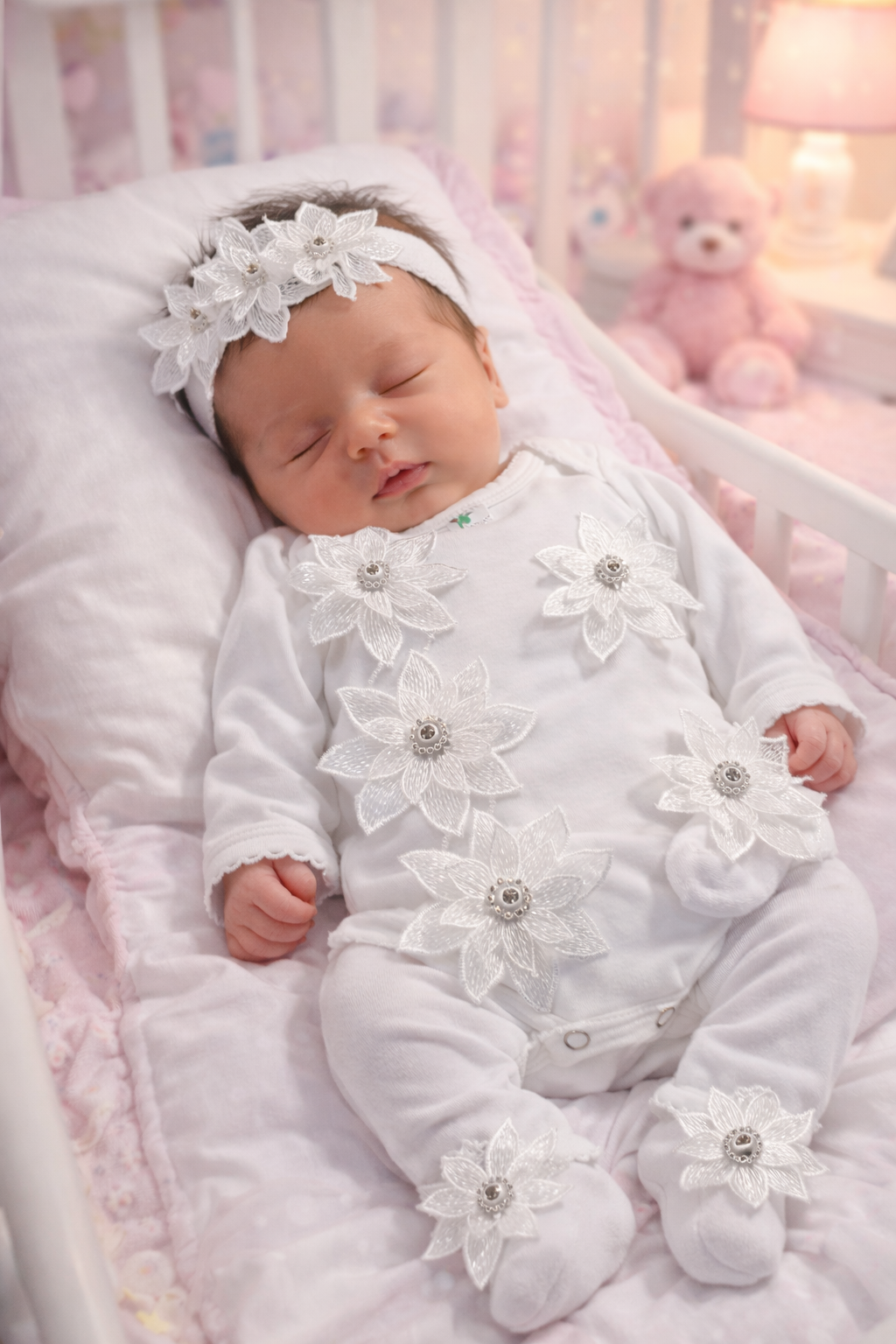Take me home newborn customized white set
