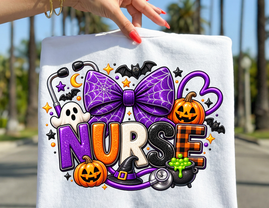 Nurse Purple Halloween T-Shirt